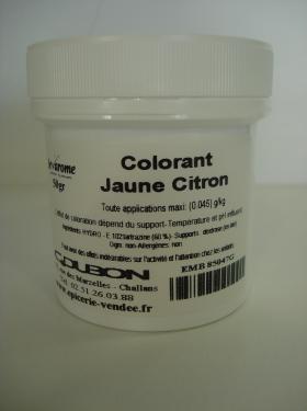 COLORANT POUDRE JAUNE CITRON 50G