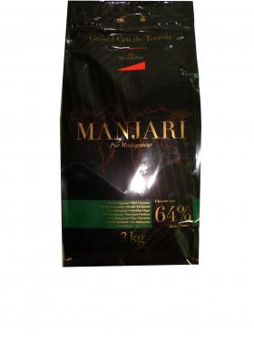 MANJARI 64% GRAND CRU DE TERROIR (fèves) 3 kilos Valrhona