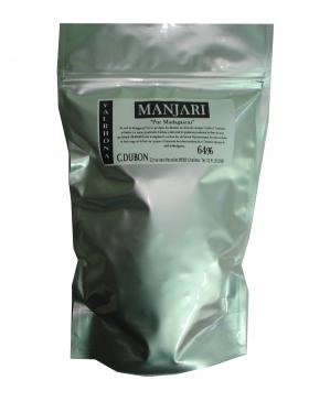 MANJARI 64% GRAND CRU DE TERROIR (fèves) 500gr Valrhona