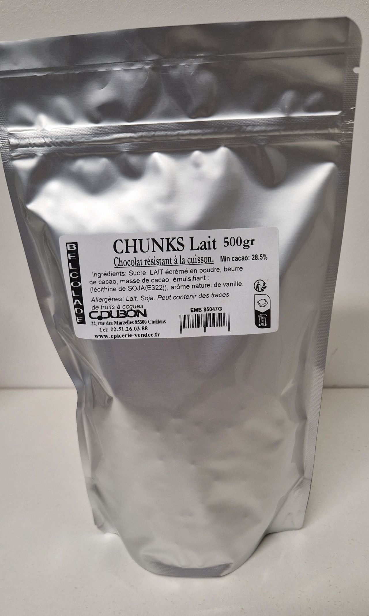 CHUNKS LAIT 500gr