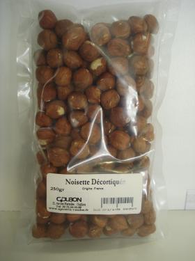 NOISETTES DECORTIQUEES TURQUIE 250GR