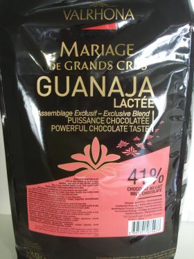 GUANAJA LACTEE 41% MARIAGE DE GRANDS CRUS 3kg (fèves) Valrhona