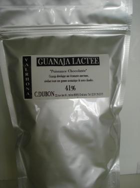 GUANAJA LACTEE 41% MARIAGE DE GRANDS CRUS 500gr (fèves) Valrhona