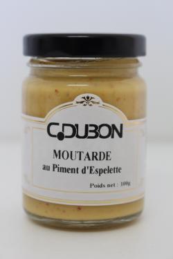 MOUTARDE AU PIMENT D'ESPELETTE 100GR