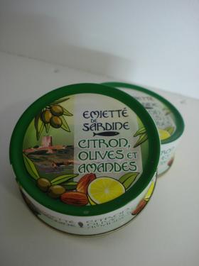 EMIETTE DE SARDINE CITRON, OLIVES ET AMANDES 80g