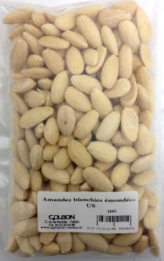 AMANDES BLANCHIES EMONDEES US 250G