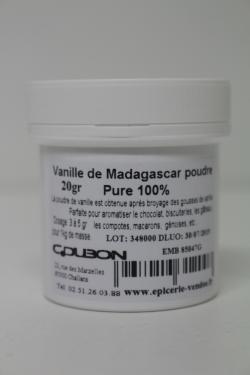 VANILLE POUDRE 20g 100% PURE Bourbon