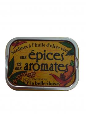 SARDINES H/O VIERGE EPICES ET AROMATES 1/6 115g La Belle llo