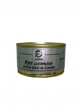 PATE GOURMAND au foie gras de canard 130g  Dupérier